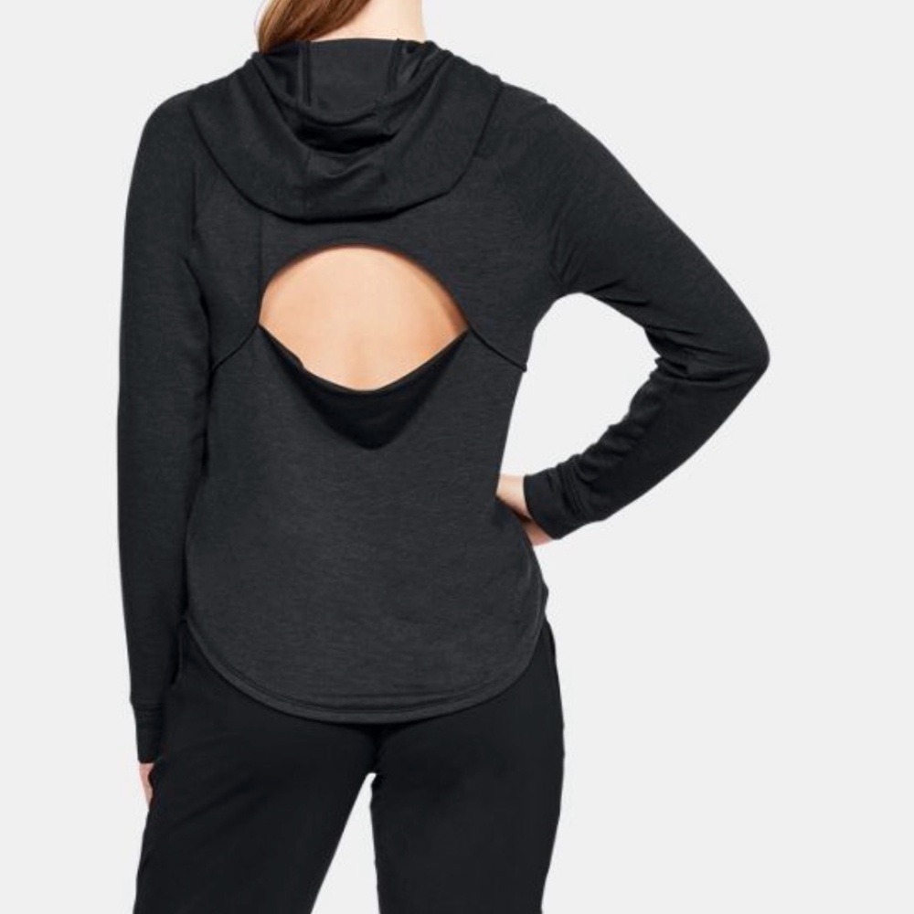 Under Armour Women's Charcoal Open-Back Hoodie